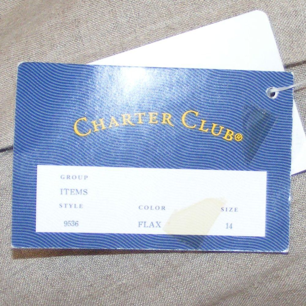 new CHARTER CLUB Linen Skorts, 14, Khaki - Picture 7 of 10
